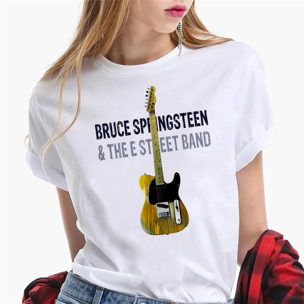 Bruce Springsteen top women summer manga Japanese t-shirts girl funny clothing