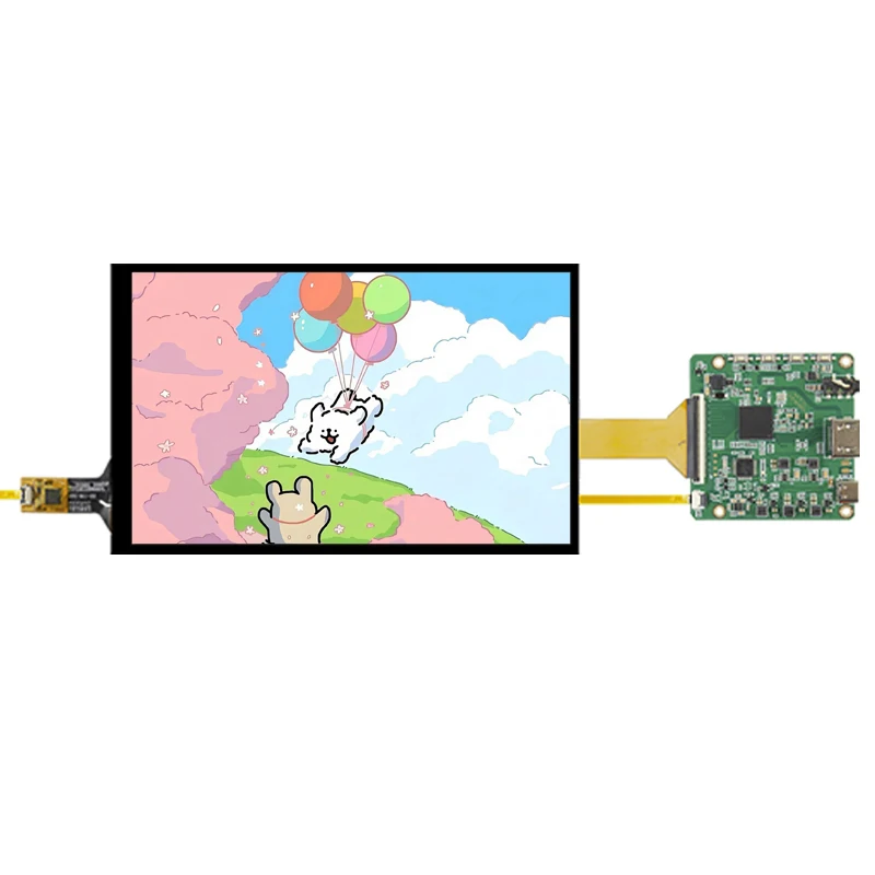 

8 Inch NV080WUM-N61 LCD Screen 45pins with Type C HDMI Driver Board Touch Screen for Raspberry Pi and Industrial Control