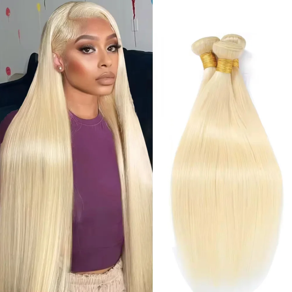 

Long Extension 613 Honey Blonde Colored 40Inch Remy Hair 1/3/4 Pcs Human Hair Straight Hair Bundles Brazilian Human Hair Bundles