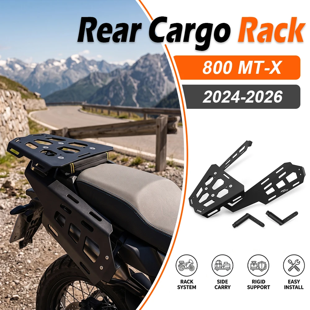 For CFMOTO 800MTX 2024 800MT-X 2025 800MTX 2026 CF 800 MT-X New Motorcycle Tag Rack Guard Case Rear Cargo Carrier Bracket Kits