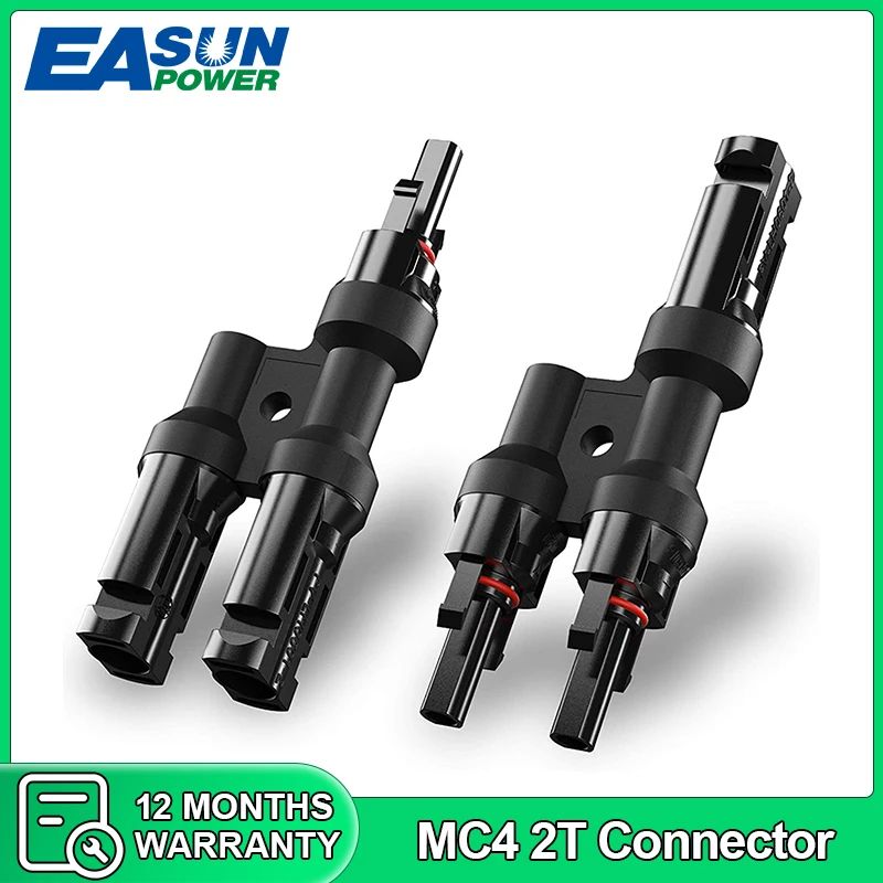 EASUN Connector 1 Pair Solar PV Multi Parallel Branch Connectors pv module panel connector Male & Female Solar Energy Adapter