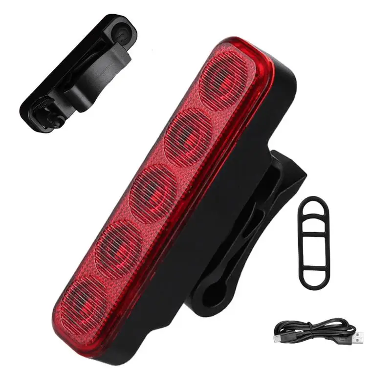 

For Refer To Description Cycle Tail Light Bright Rear Light Led Tail Light Waterproof Cycle Light 4 Light Mode Powerful Safety