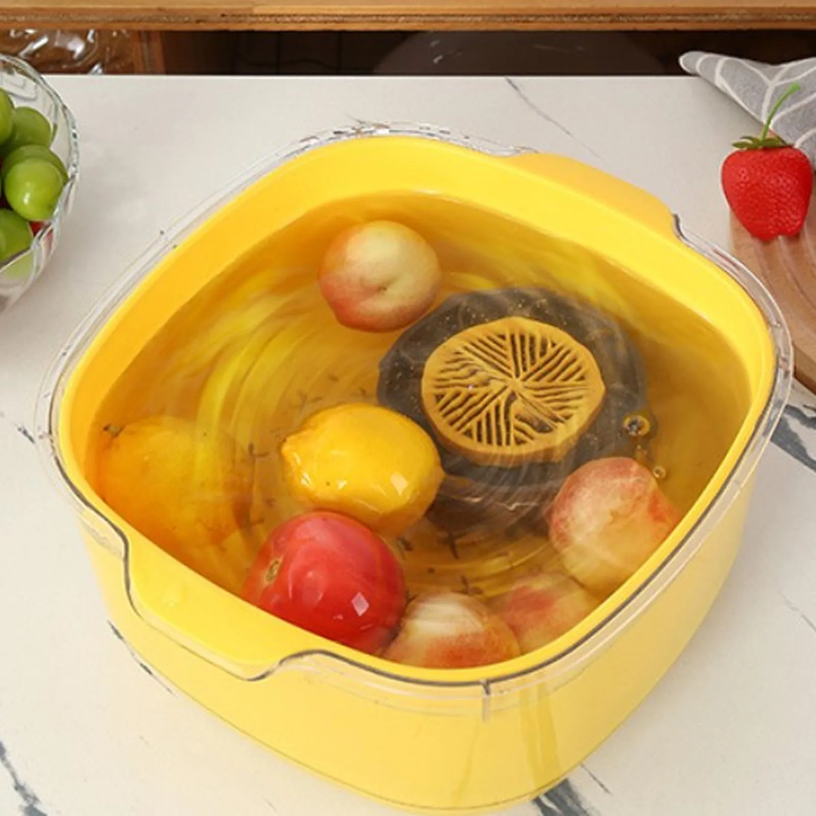 Machine à laver les fruits et légumes Spinner IPX7, nettoyeur de fruits et légumes pour nettoyer les fruits, légumes et fruits de mer