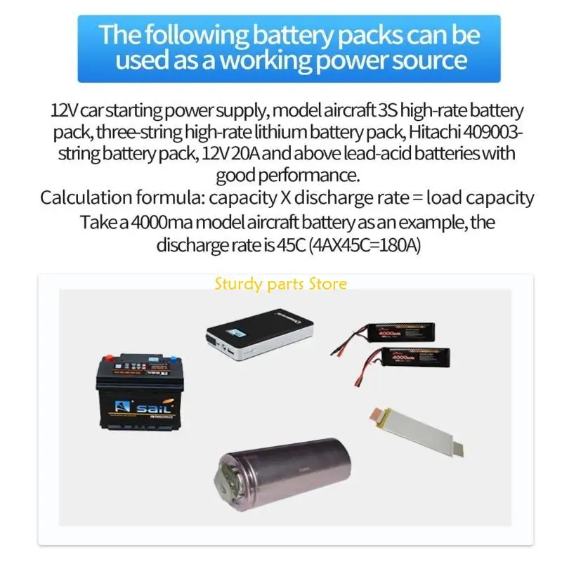 97QC SPOT Machine Machine Accessories Welding Culle Set DIY Portable 12V 18650 Battery