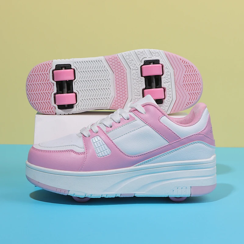 

4-Wheel Retractable Heelys: Wear-Resistant, Light—For All Ages