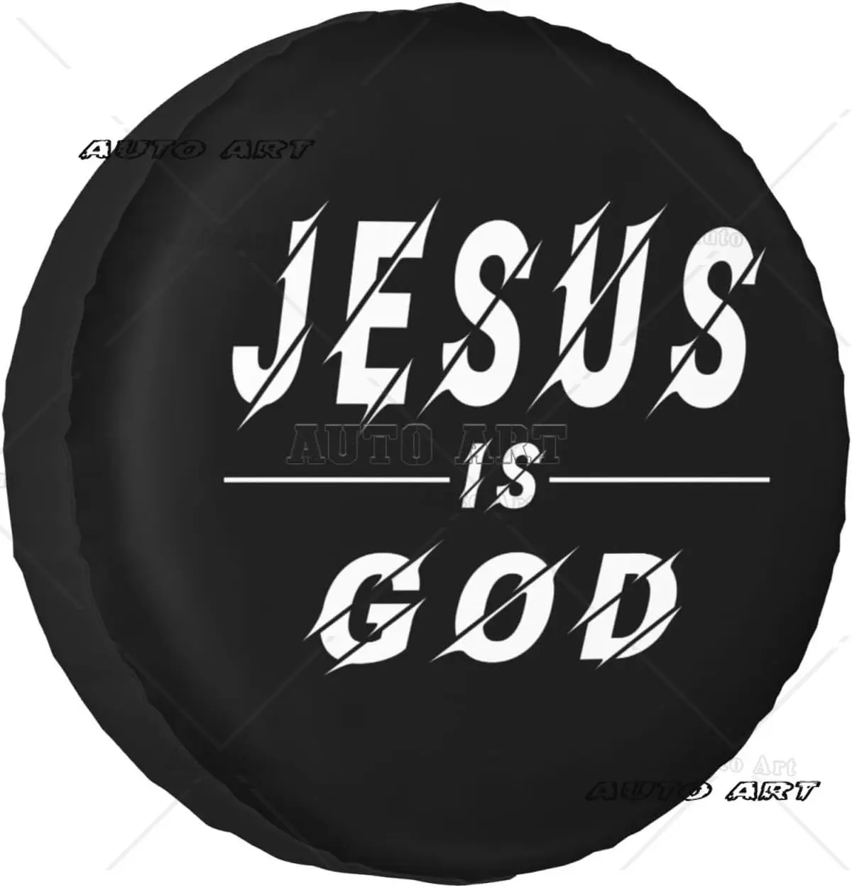 

Spare Tire Cover Jesus Wheel Protector for Trailer Truck Weatherproof Universal Fit Vehicle