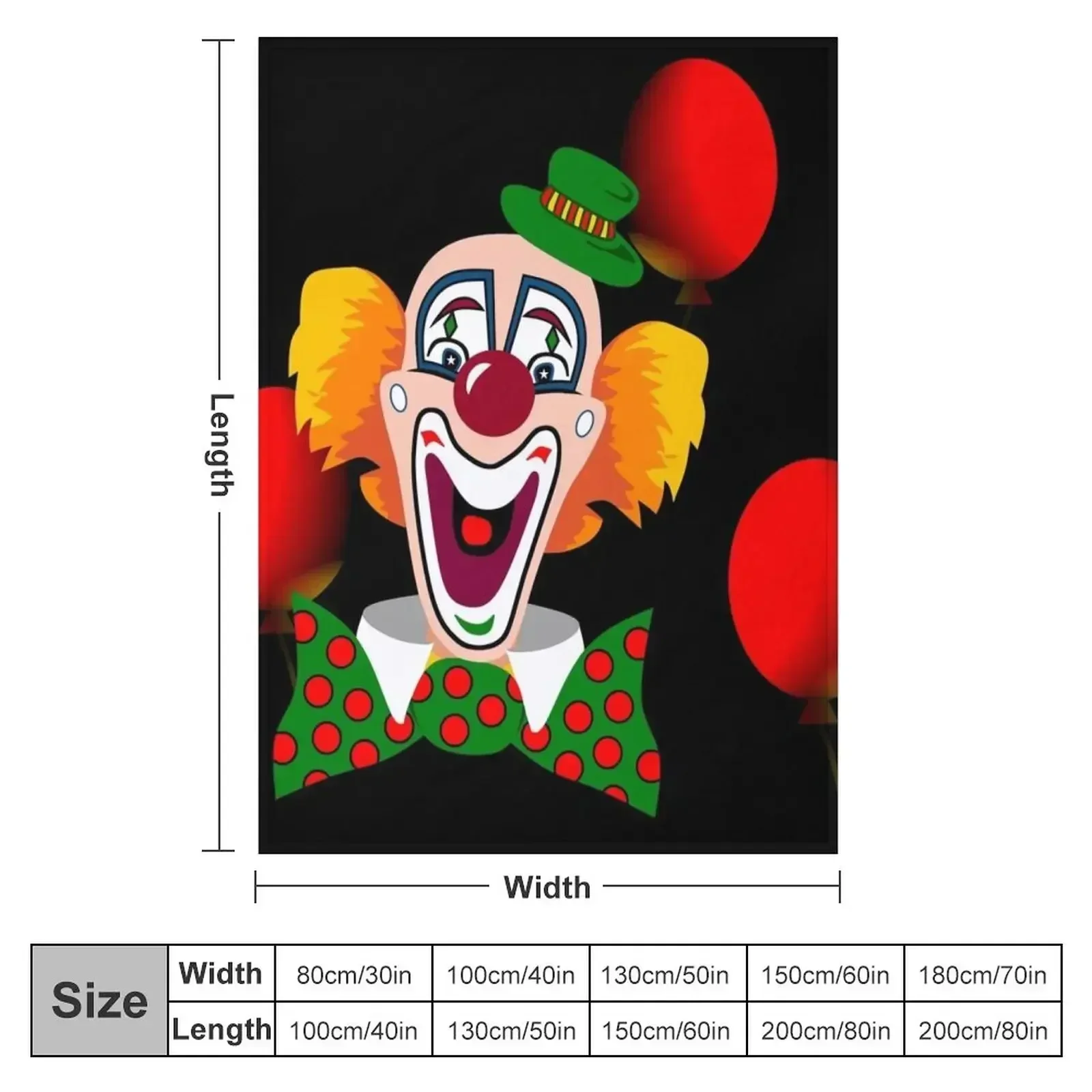 Clown Throw Blanket decorative Designers Summer Sofa Throw Picnic Blankets For Baby Blankets