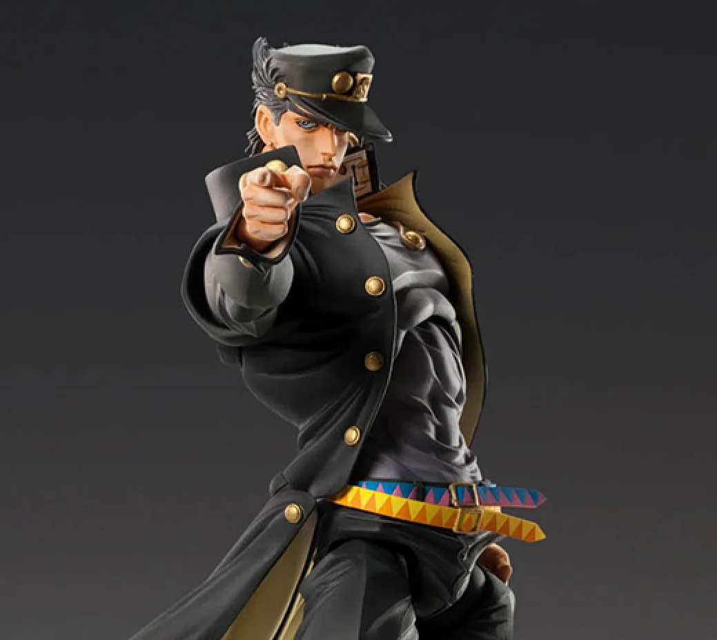 Anime JOJO rysunek 25CM niezwyciężony Kujo Jotaro rysunek warto zbierania Model pcv figurka zabawka ozdoby na biurko prezenty zabawki