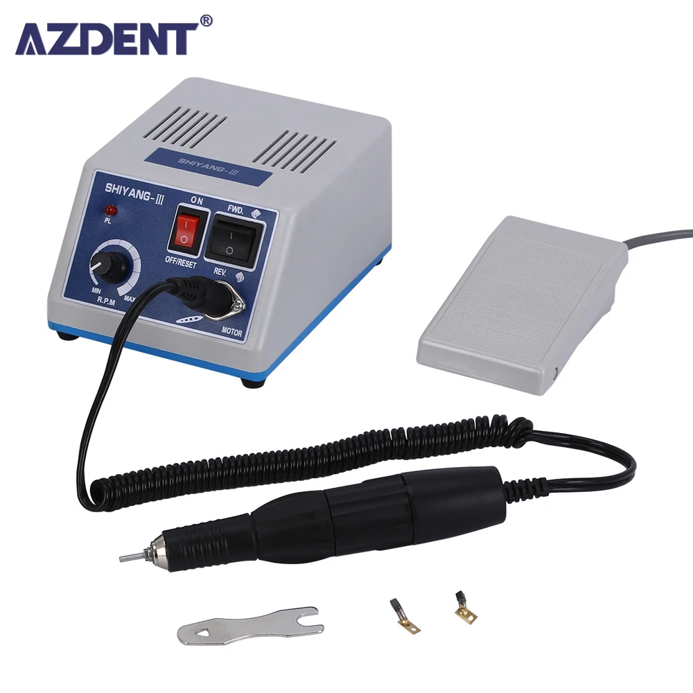 AZDENT Dental 35000 RPM Polishing Micro Motor Handpiece + Micromotor Polisher N3 New Marathon Polishing Unit