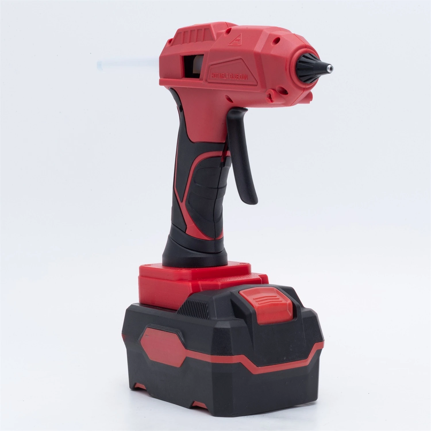 60W Electric Cordless Rechargeable Hot Glue Gun W/10pcs 11mm / 7mm Glue Stick For Lidl Parkside X20V Team Battery(No Battery)