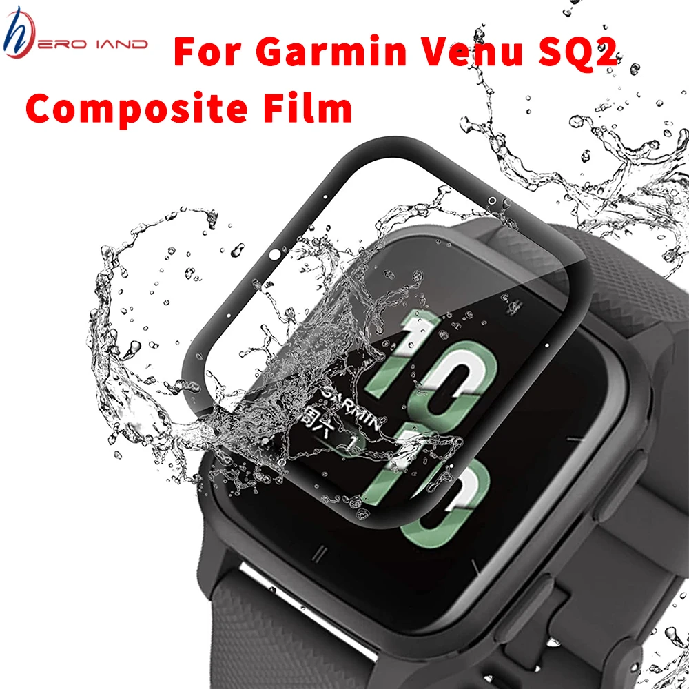 Full Edge Protective Film for Garmin Venu SQ2 Smart Watch Accessories Anti-scratch Screen Protector for Venu SQ 2