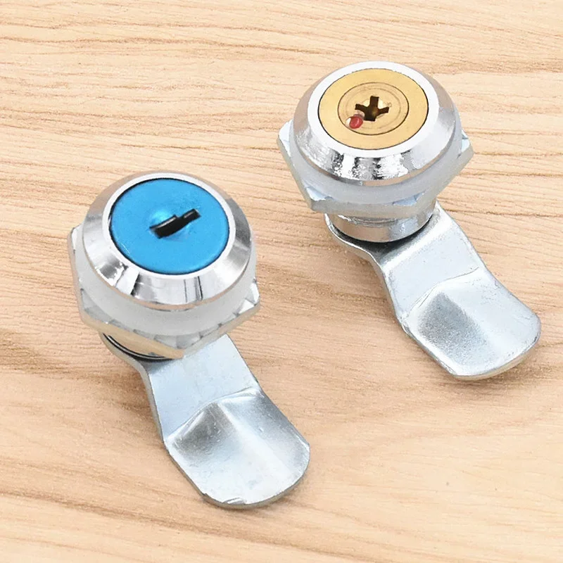 2pcs MS402 MS403 cabinet cam locks, Cross copper cylinder,for Distribution box,tin trunk office file/network cabinets lock ware