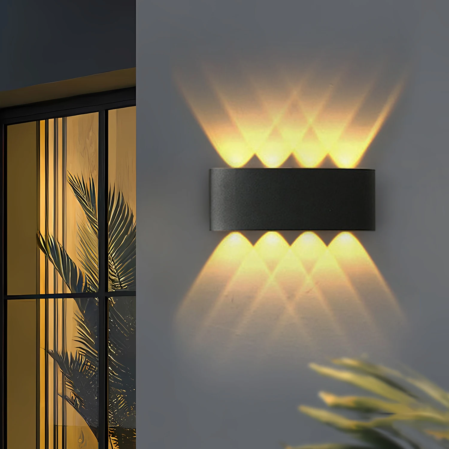 Meerox LED Wall Lamp Outdoor Waterproof IP65 Interior Wall Light 4W 6W 8W 10W Garden Lights Bedroom Living Room Stairs Lighting