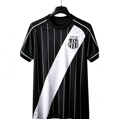 2026-2027 Ponte Preta Home and Away T-Shirt with 3D Digital Print, Comfortable and Breathable Lightweight Sports Casual Top