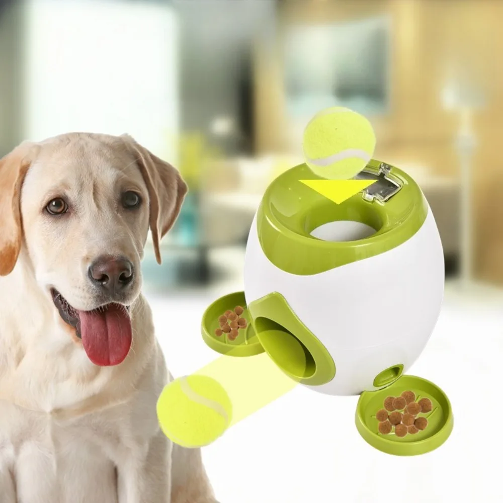 

Интерактивная автоматическая пусковая установка для теннисных мячей для собак, игрушка-кормушка для дрессировки маленьких и средних собак, снимает скуку, товары для животных