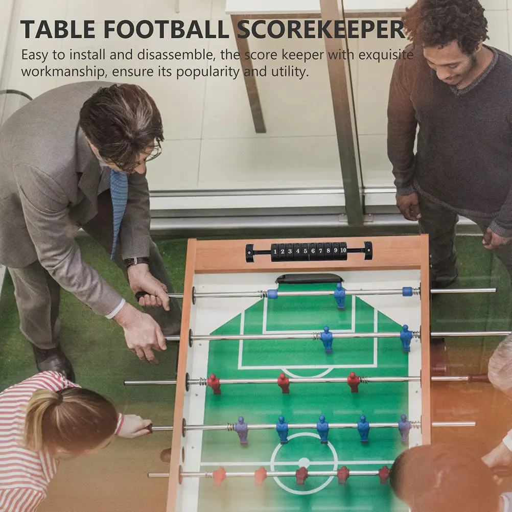 

2Pcs Foosball Score Counters Sturdy Plastic Table Soccer Scorekeepers Multipurpose Scoring Bars Football Table Game Props Score