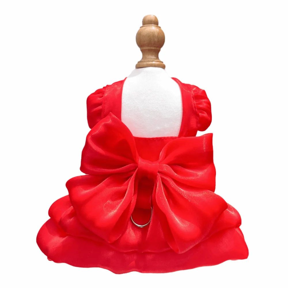 

Gift Creative Pet Dog Clothes Bow Breathable Puppy Dresses Decorative Lovely Pet Princess Skirt Pet Party Supplies