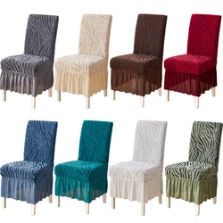kleurrijke jacquard stoelrok voor eetkamer all-inclusive stoelhoes elastiek voor huisdieren stofdicht kantoor hotel