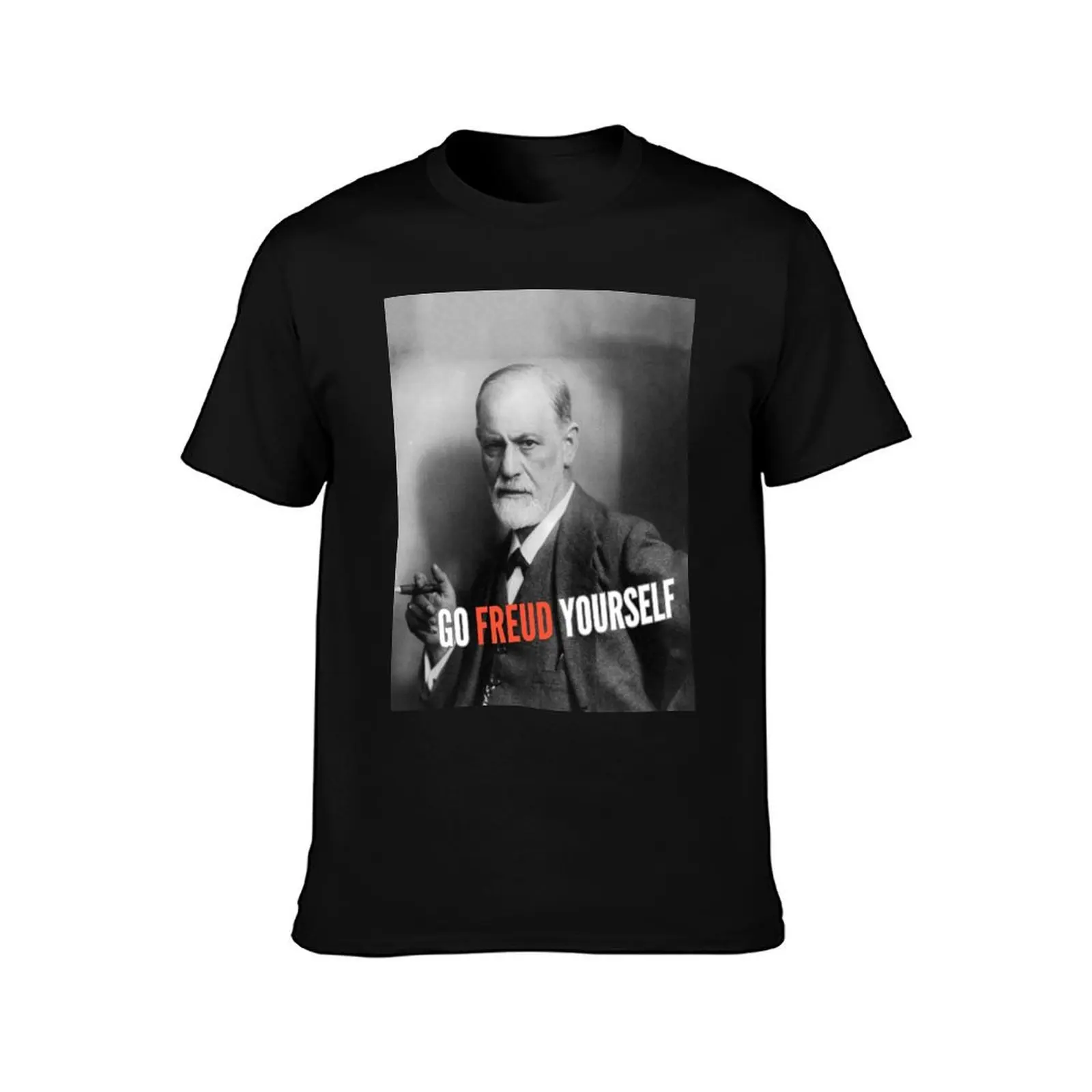 Go Freud Yourself T-Shirt Art Pattern Printed Casual Top