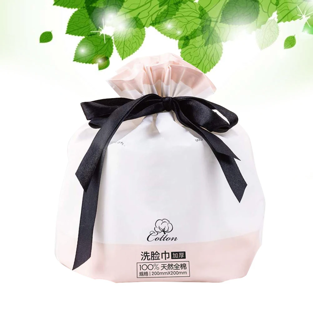 1 لفة من القطن الناعم للاستعمال مرة واحدة، منشفة مزيل المكياج، رقيقة وخفيفة الوزن، مسح المكياج، وسادات العناية بالبشرة