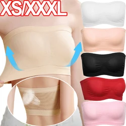 Breathable Mesh Invisible Strapless Chest Wraps Tube Tops Summer Lady Elastic Strapless Crop Top Bra Bandeau Boob Tube Brassiere