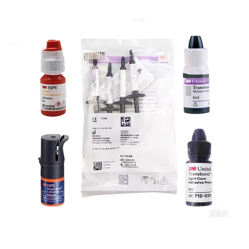 Adhesivo de unión de ortodoncia Dental Universal, 3M, curado ligero, Unión de resina compuesta, imprimación adhesiva, revestimiento Dental, materiales de cemento