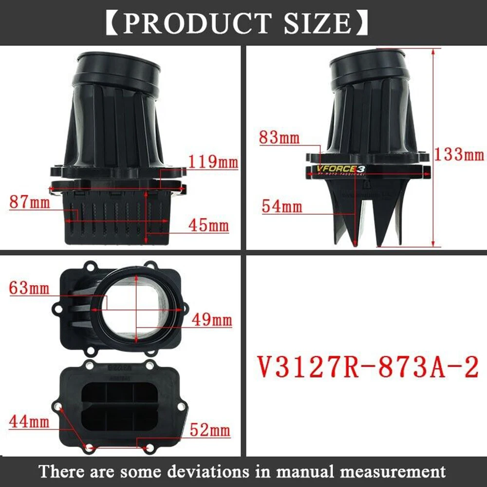 V3127R-873A-2 V-Force Reed Valve System For 600 E-TEC And HO SDI Engines Snowmobile V Force 3