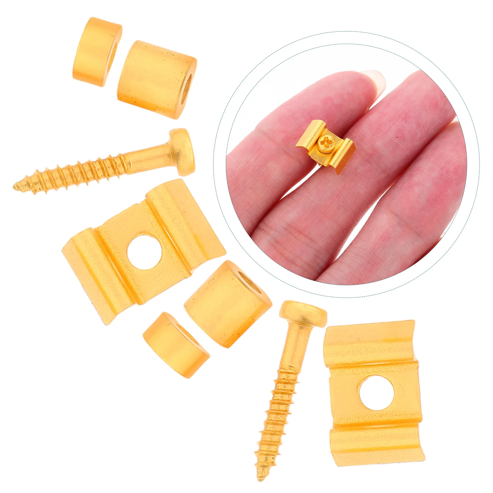 

1Set Electric Guitar String Retainer Durable String Clamp Stable Tuning Replacement for Acoustic Bass Guitar Parts Musical