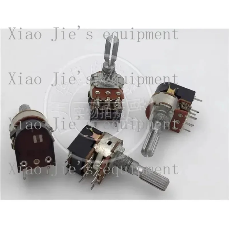 

. 2PCS 149 type double-band switch potentiometer B50k handle length 25mm flower