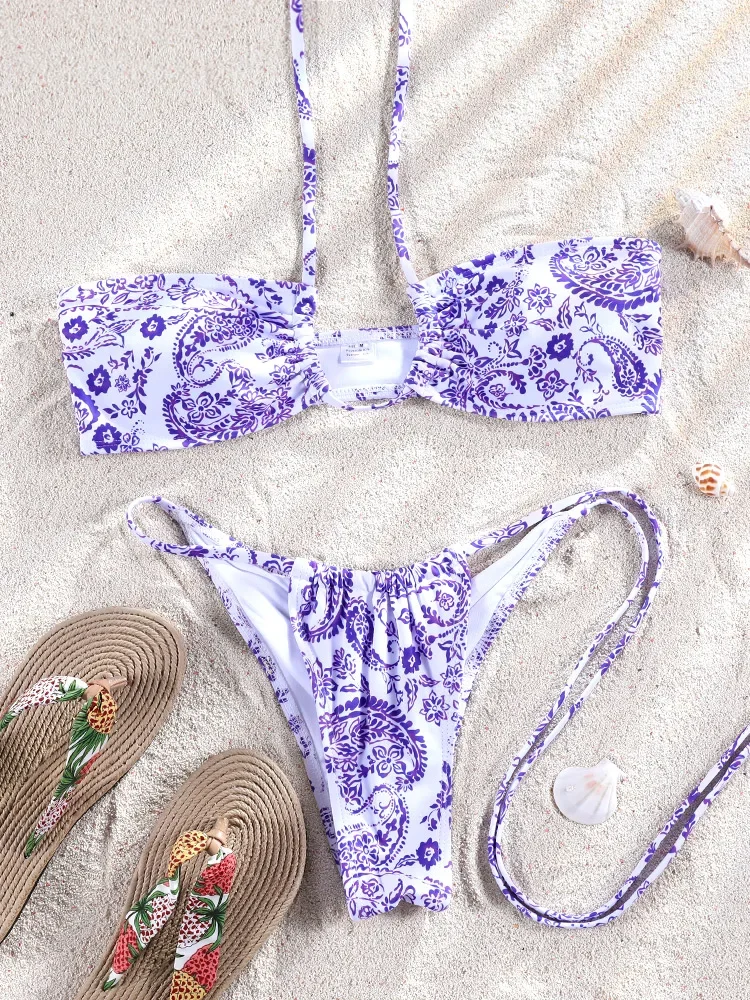 

Sexy Push Up Bikinis String Women's Swimwear 2025 Pink Swimming Suit For Women Bikini Set Summer Wear Swimsuit