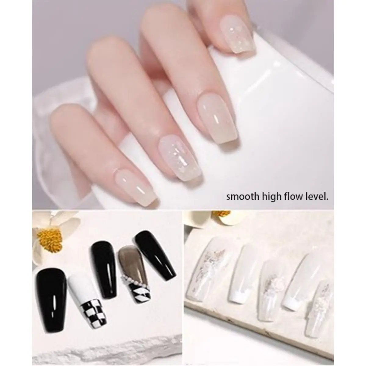 15MLnormal Nail Polish Black Milky White Jelly Thermo Gel Polish Top Coat Uv Syrup Gel Semi-permanent Varnish Nail Art Materials