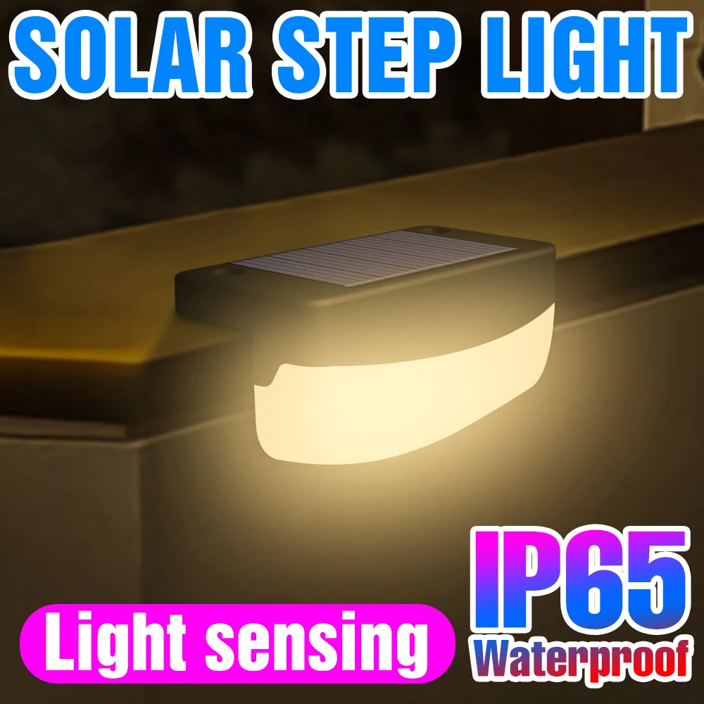 

IP65 LED Solar Lights Outdoor Waterproof Solar Step Deck Lamps Powered Sunlight Garden Decoration Stair Path Fence LED Lights