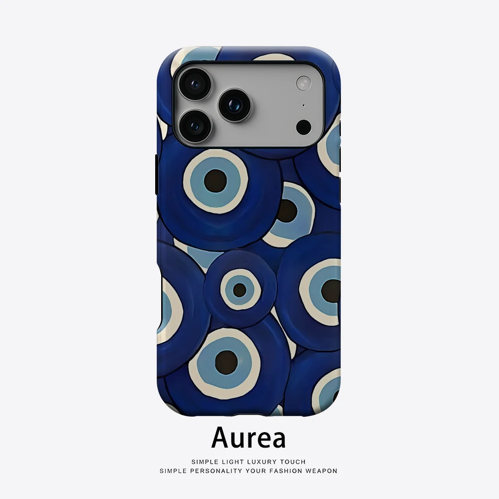 Evil Eye Handyhülle für magnetische Handyhülle für iPhone 17 16 15 14 13 Pro Max Plus Single Double-Layer Tough Case
