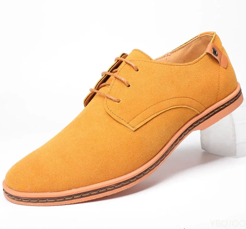 Brand 2022 Spring Big Size 38-46 Suede Leather Men Shoes Oxford Casual Classic Sneakers For Male Comfortable Footwear