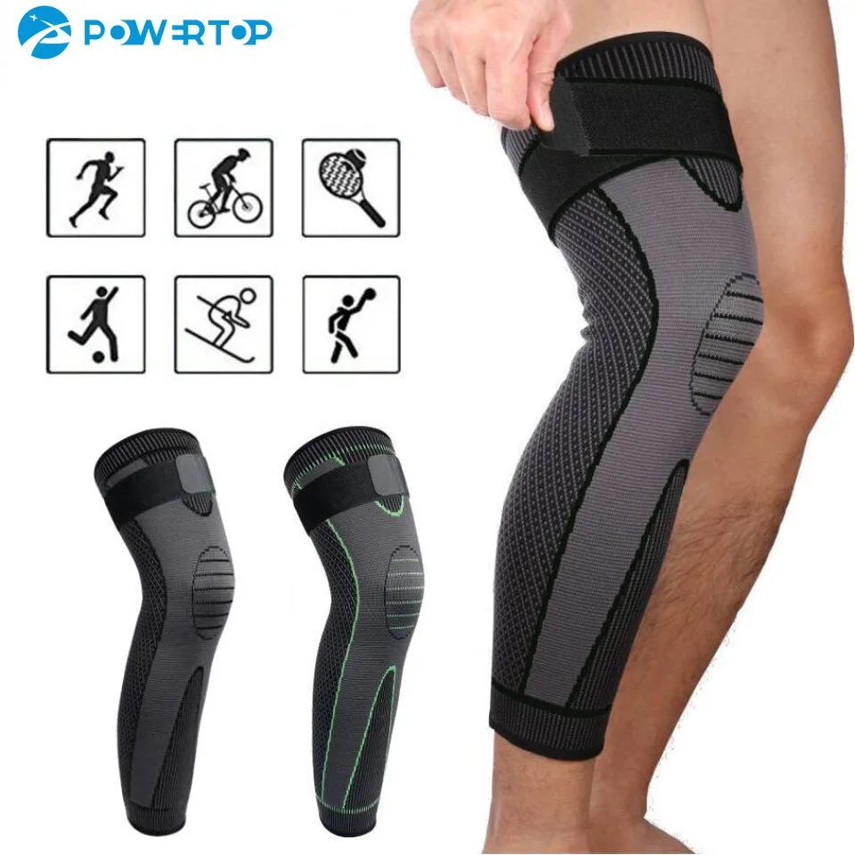 

1 PC Knee Pads Sports Support Kneepad Long Knee Sleeves Guard Compression Knee Pads Arthritis Running Sport Knee Brace Protector