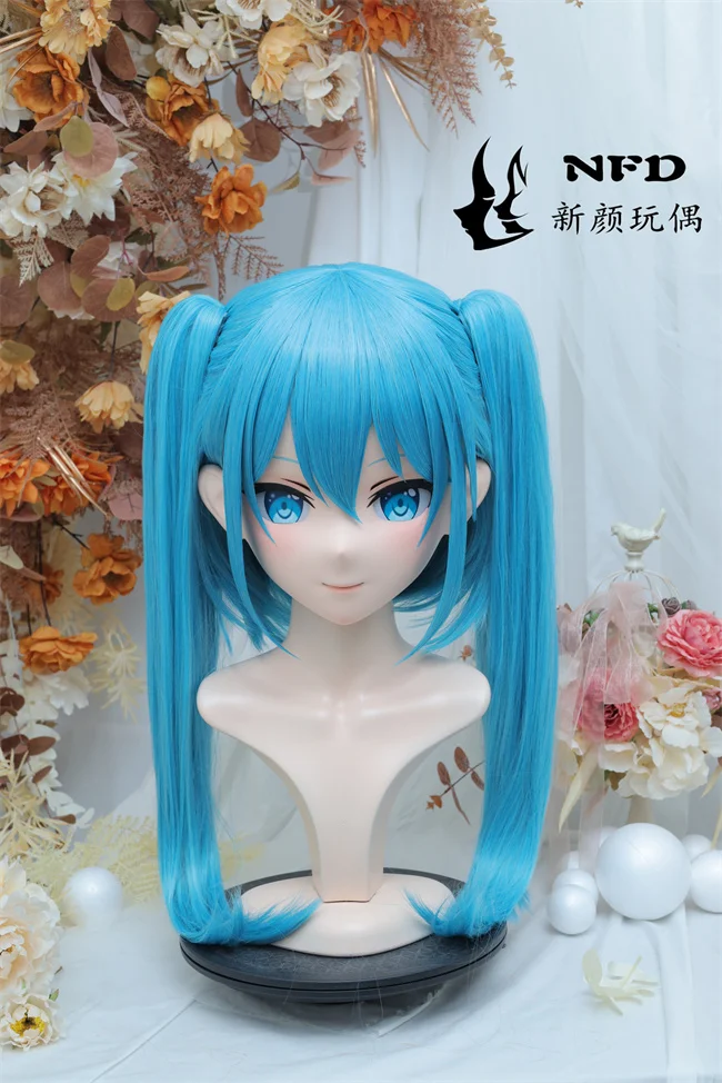 

Kigurumi Hatsune NFD full head with lock cosplay head shell props costume anime game