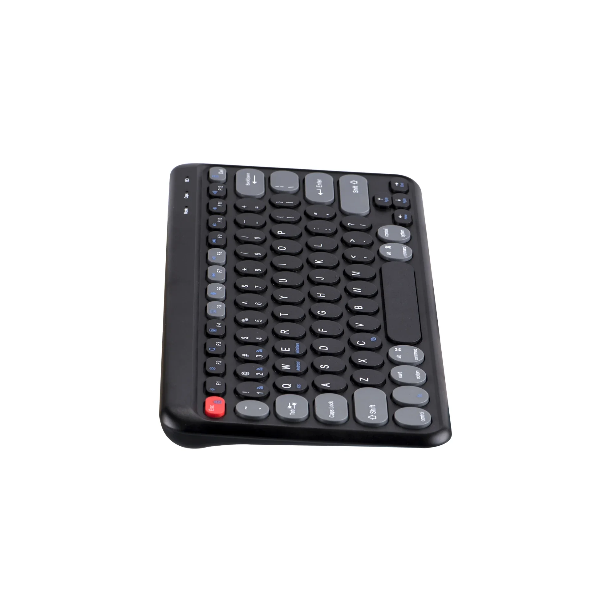 TOSINCEN Mechanical Gaming Computer 2.4Ghz Usb Wireless Keyboard 3 Devices Connect 78 Keys Red Button