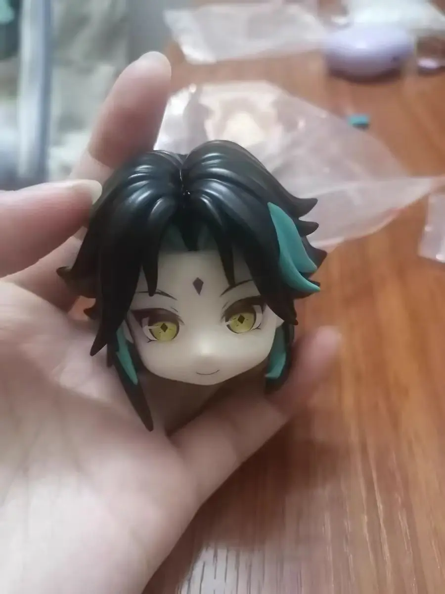 Xiao Handmade Ob11 Coloder Hair Genshin Impact 1/12 BJD GSC Wig Customized Cosplay DIY Doll  Accessories