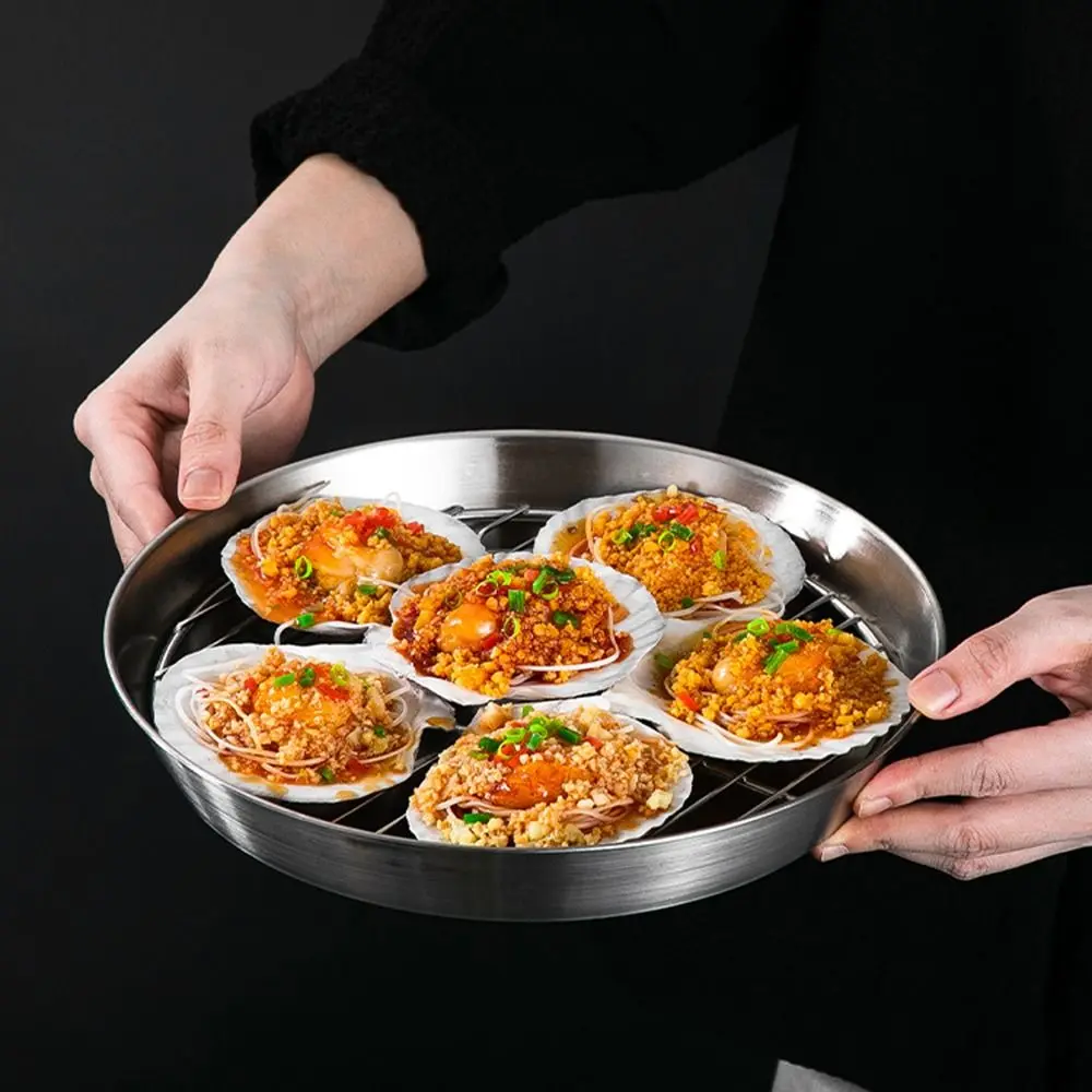 Conjunto de 2 peças de cesto elevado de malha para fritadeira de ar em aço inoxidável 304, bandeja de cozimento para fritadeira de ar, cesto de fritura de ar de grau alimentício, grelhas antiaderentes para cozimento a vapor e resfriamento