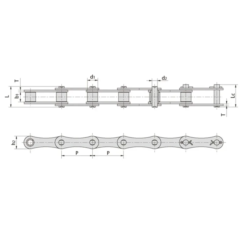 

【Best-selling】S Type Steel S32 S42 S45 S51 S52 S62 S77 S88 Agricultural Conveyor Roller Chain