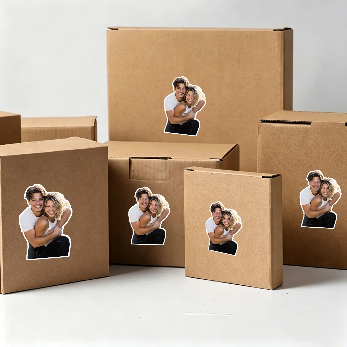Customize stickers for any occasion upload logos or photos to create personalized stickers event decorations and gift labels view 4