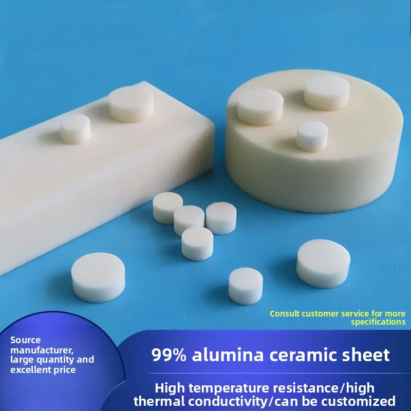 

3mm -20mm 99 alumina ceramic sheet high temperature resistant substrate thermal insulation insulating fin steel corundum ceramic