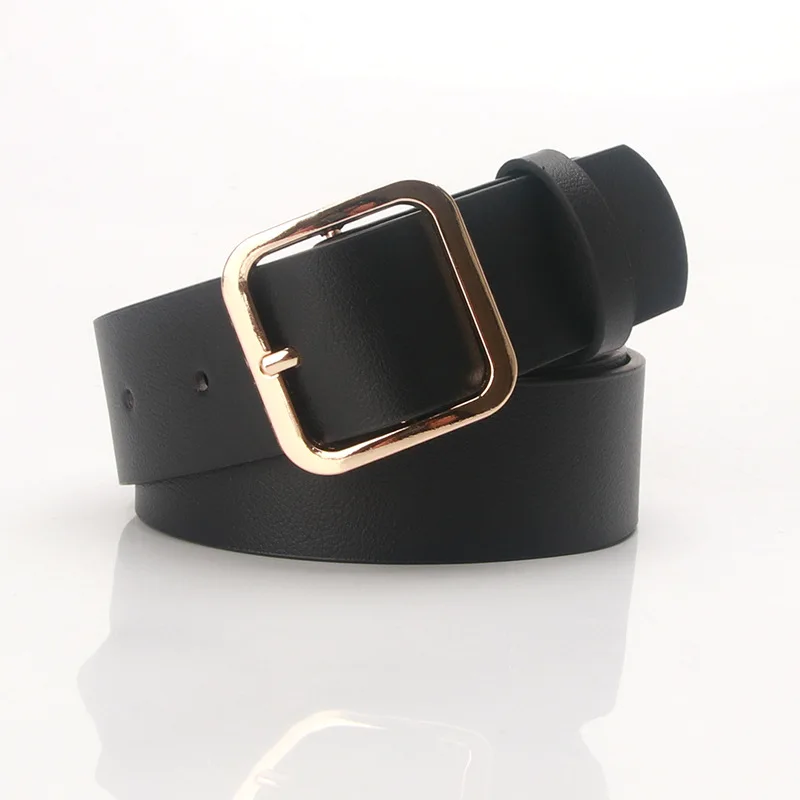 FJBelt-Ceinture Vintage à Broches pour Femme, Accessoire de Travail de Haute Qualité, Solide, de Marque, DTnavy