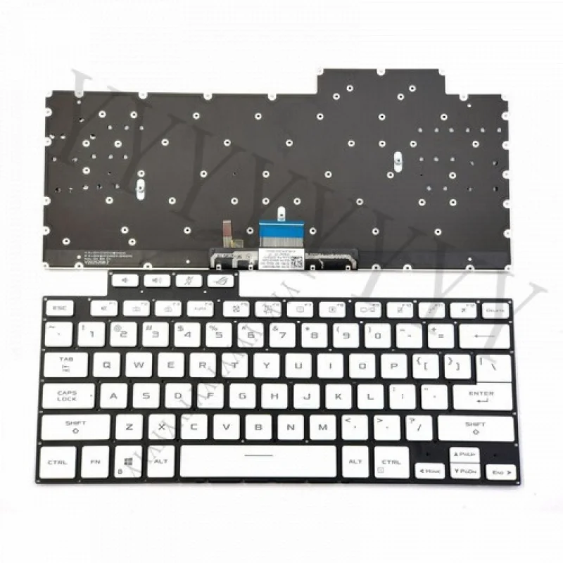 

Q+Белая американская клавиатура для Asus ROG GU603 GU603HE GU603HM GU603HR GU603ZW GU603ZM