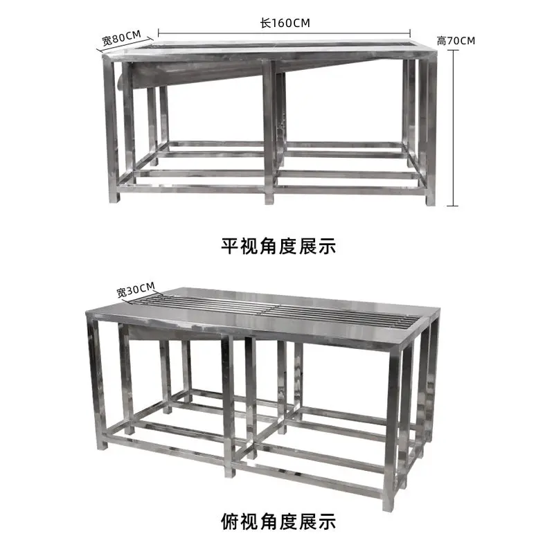 Stainless steel grouting table, ceramic mold pouring table, pottery bar school classroom equipment
