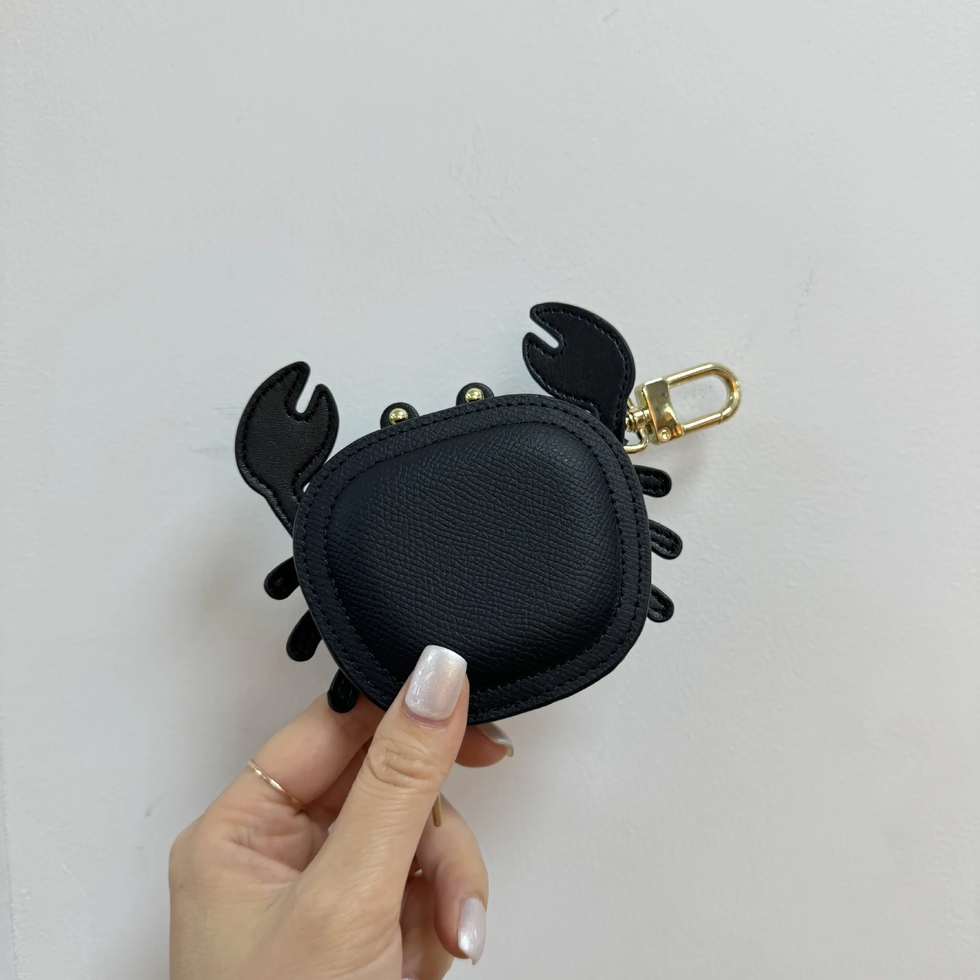 Crab Coin Purse Bag Charm Pendant,Mini Wallet Zipper Pouch for Earphone Storage,Backpack Handbag Hanging Decoration Accessories
