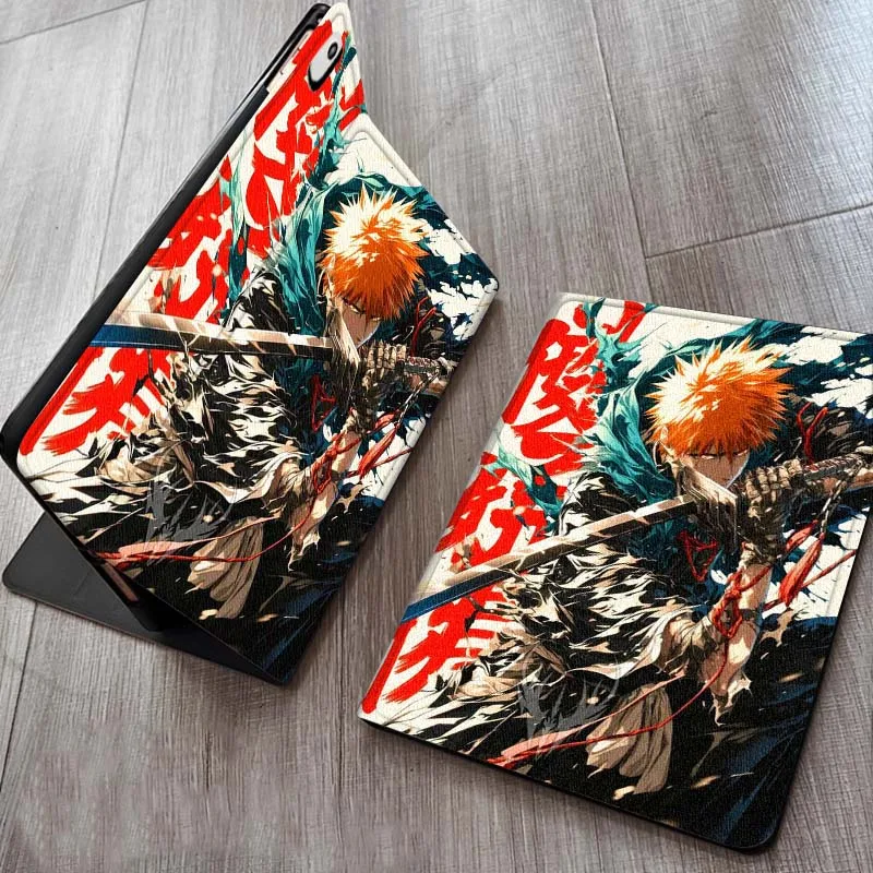 بليتش أنيمي التوضيح لباد برو الهواء Mini 1 2 3 4 5 6 7 7 8th 9th 10th 11th 10.2 9.7 10.5 10.9 11 12.9 حافظة كمبيوتر لوحي #4