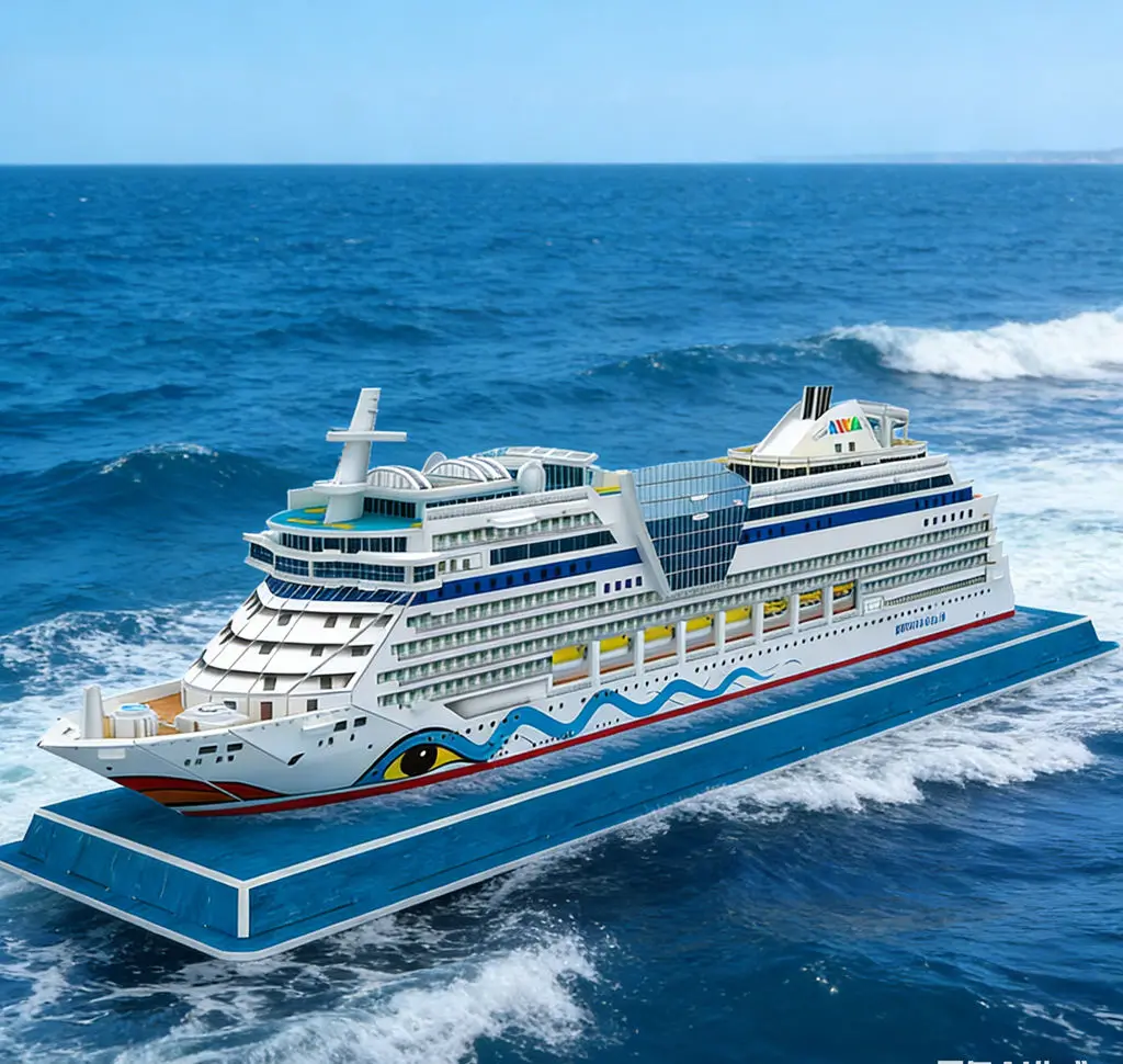 

Набор для сборки 3D-пазла из бумаги: Модель роскошного круизного лайнера, развивающий STEM-конструктор, интерактивная игрушка для совместного творчества родителей и детей, морской декор, подарок