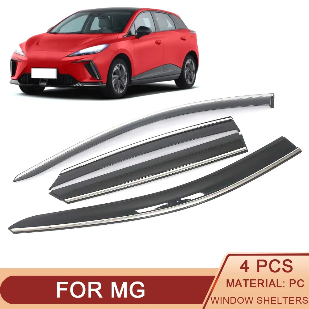 For MG One 4 5 6 EV MG HS ZS GT Car Window Sun Rain Shade Visors Shield Shelter Deflector Cover Frame Sticker Accessories