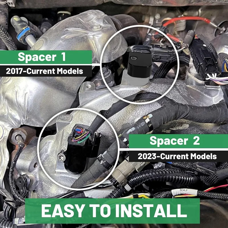 Super Sale Dual MAP Sensor Relocation Spacer Kit for Chevy Silverado GMC Sierra 2500HD 3500HD 6.6L L5P Duramax Diesel 2023-2025
